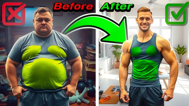 Before and after fitness thumbnail