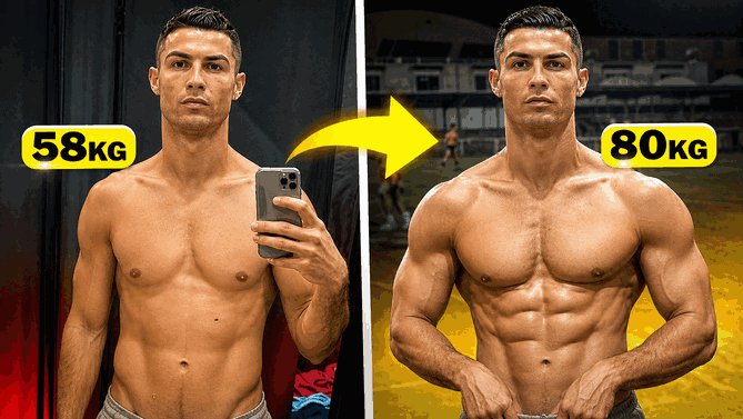Ronaldo 58kg to 80kg