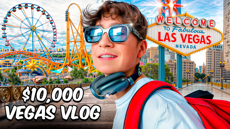 Las Vegas travel vlog thumbnail